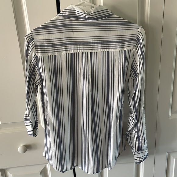 Express Button Down Shirt - Blue and White Stripes - Picture 2 of 3